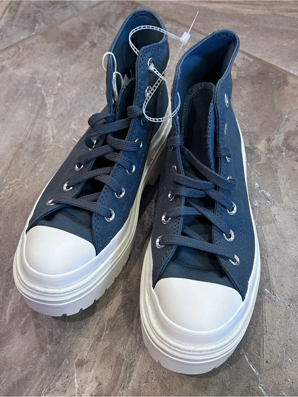 Converse CTAS Lugged Heel Hi Platform Shoes A10619C Women’s 7.5 Teal Green NEW